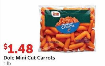 Fareway Dole mini cut carrots offer