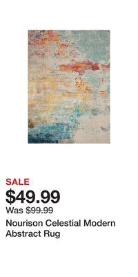 Kohl's Nourison celestial modern abstract rug offer