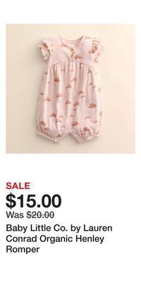 Kohl's Baby little co. by lauren conrad organic henley romper offer