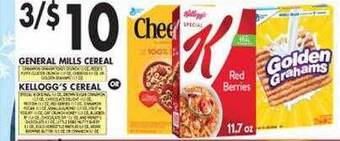 Met Foodmarkets General mills cereal, kellogg's cereal offer