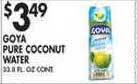 Met Foodmarkets Goya pure coconut water offer