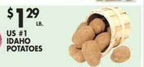 Met Foodmarkets Us #1 idaho potatoes offer