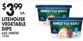 Met Foodmarkets Litehouse vegetable dips offer