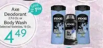 Riesbeck Axe deodorant or body wash offer