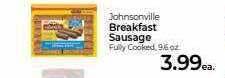 Weis Markets Johnsonville breakfast sausage offer