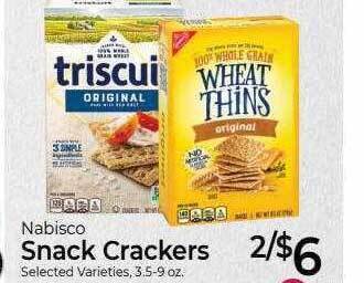 Weis Markets Nabisco snack crackers offer