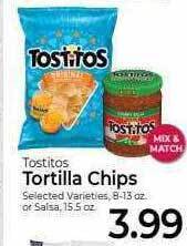 Weis Markets Tostitos tortilla chips offer