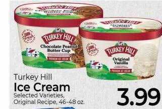 Weis Markets Turkey hill ice cream offer