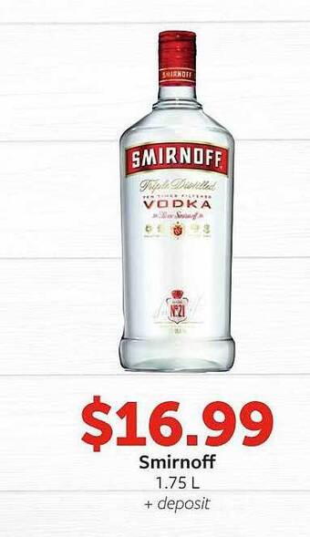 Fareway Smirnoff vodka offer