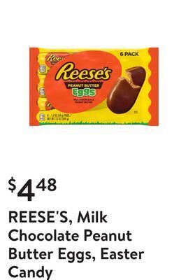 Walmart Reese's, milk chocolate peanut butter eggs, easter candy offer