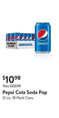 Walmart Pepsi cola soda pop offer