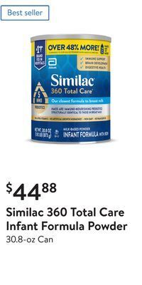 Walmart Similac 360 total care infant formula powder offer