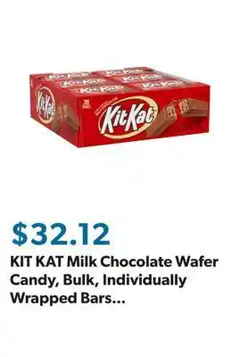 Sam's Club Kit kat milk chocolate wafer candy, bulk, individually wrapped bars (1.5 oz., 36 ct.) offer