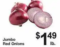 County Market Jumbo red onions offer