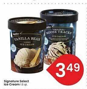 Albertsons Signature select ice cream offer
