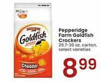 Albertsons Pepperidge farm goldfish crackers offer