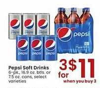 Albertsons Pepsi soft drinks offer