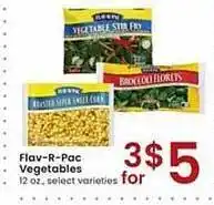 Albertsons Flav-r-pac vegetables offer