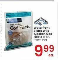 Albertsons Waterfront bistro wild alaskan cod fillets offer