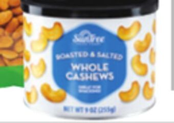 Ocean State Job Lot Suntree roasted & salted whole cashews offer