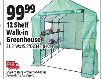 Ocean State Job Lot 12 shelf walk-in greenhouse offer