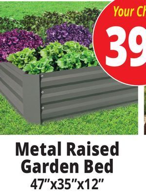 Ocean State Job Lot Metal raised garden bed offer