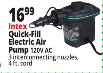 Ocean State Job Lot Intex quick-fill electric air pump offer