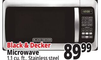 Ocean State Job Lot Black & decker 1000w stainless steel microwave oven offer