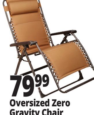 Ocean State Job Lot Oversized zero gravity chair offer