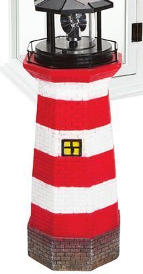 Ocean State Job Lot Solar lighthouse with rotating led light, 15" offer