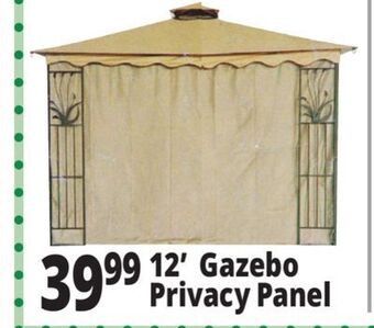Ocean State Job Lot Gazebo privacy single panel with center zipper, 12' offer