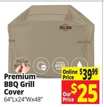 Ocean State Job Lot Premium bbq grill cover offer
