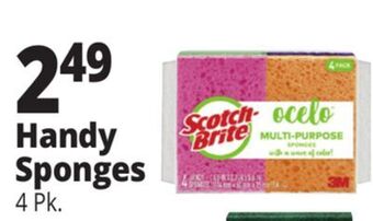 Ocean State Job Lot Ocelo anti-bacterial sponges, 4 pack offer