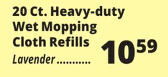 Ocean State Job Lot 20 ct. heavy-duty wet mopping cloth refills offer