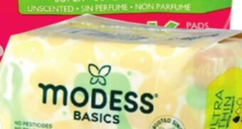 Ocean State Job Lot Modess maxi pads offer
