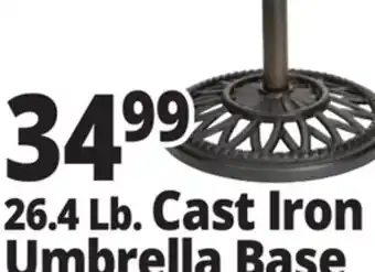 Ocean State Job Lot Cast iron patio umbrella base offer