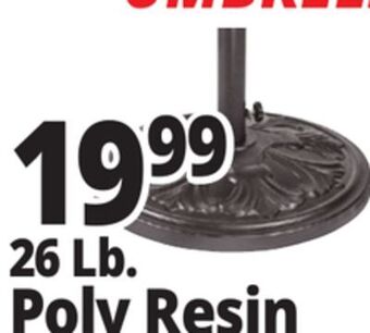 Ocean State Job Lot Polyresin umbrella base offer