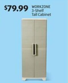 Aldi Workzone 3-Shelf Tall Cabinet offer