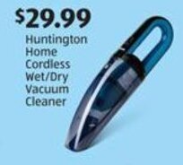 Aldi Huntington Home Cordless Wet/Dry Vacuum Cleaner offer