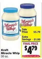 Family Fare Kraft miracle whip offer