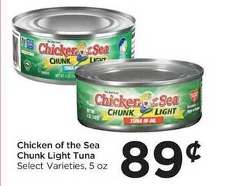 Food 4 Less Chicken of the sea chunk light tuna offer