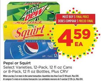 Food 4 Less Pepsi or squirt offer