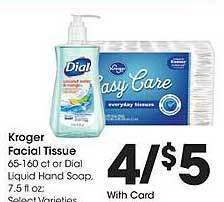Gerbes Kroger facial tissue offer