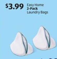 Aldi Easy Home 2-Pack Laundry Bags offer