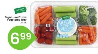 Albertsons Signature Farms Vegetable Tray 20 oz offer