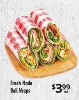 Brookshire Brothers Fresh Made deli Wraps offer