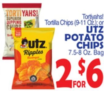 Bravo Supermarkets Utz potato chips 7.5-8 oz. bag offer