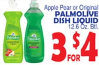 Bravo Supermarkets Palmolive dish liquid offer