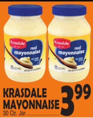 Bravo Supermarkets Krasdale mayonnaise offer