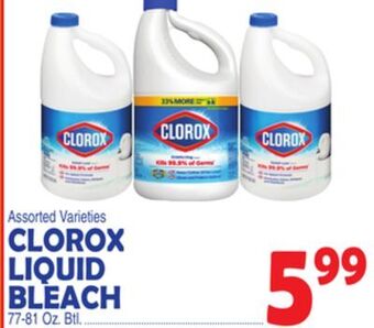 Bravo Supermarkets Clorox liquid bleach offer